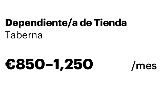 Dependiente/a de Tienda