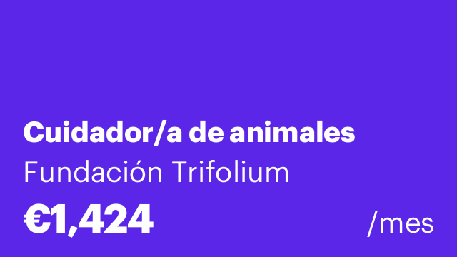 Cuidador/a de animales