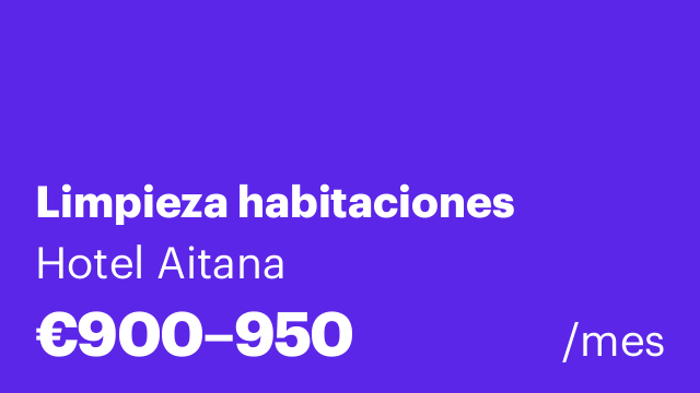 Limpieza habitaciones