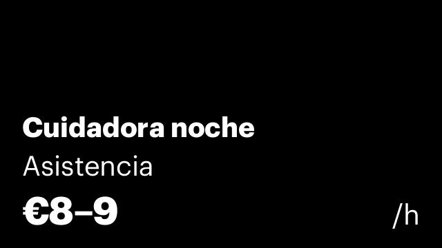 Cuidadora noche