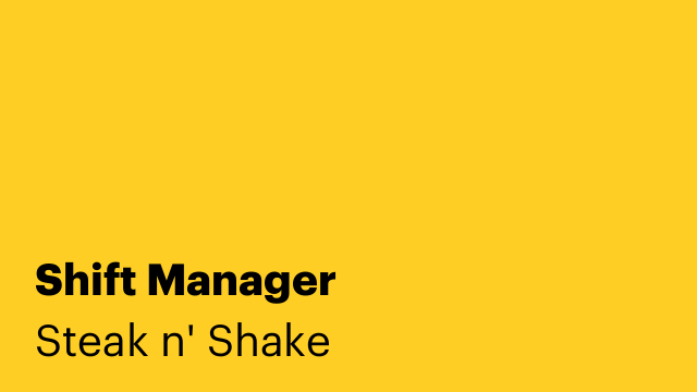 Shift Manager