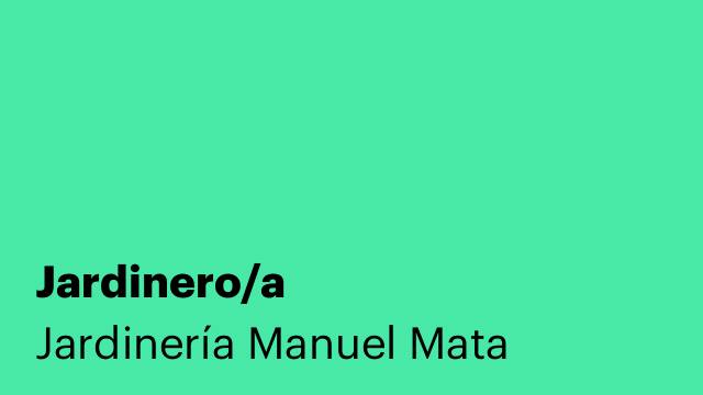 Jardinero/a