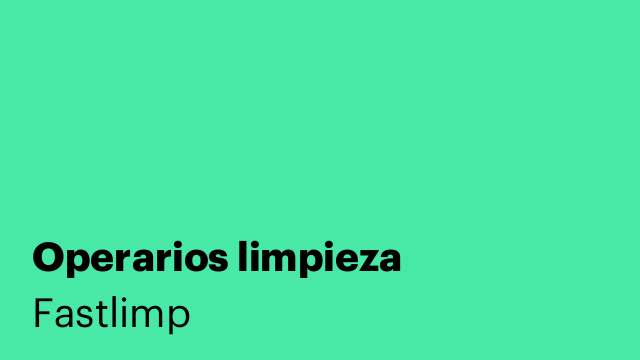 Operarios limpieza