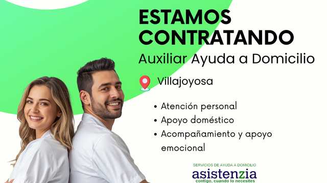 Auxiliar ayuda a domicilio - Villajoyosa
