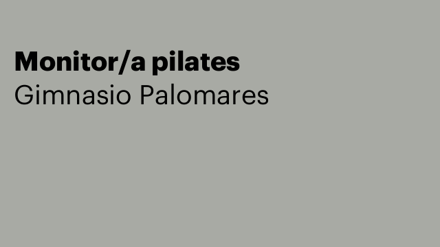 Monitor/a pilates