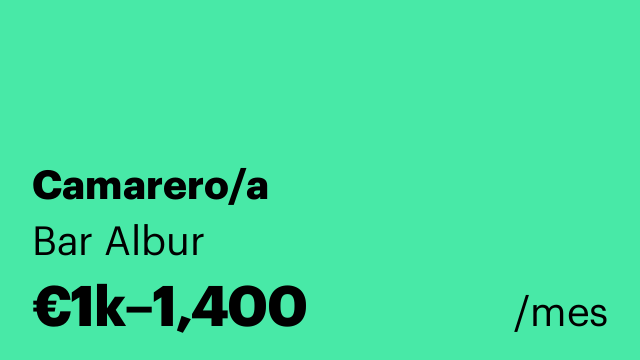 Camarero/a