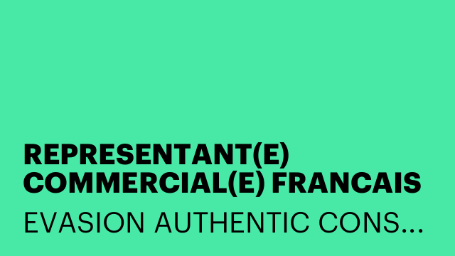 REPRESENTANT(E) COMMERCIAL(E) FRANCAIS À MINORQUE