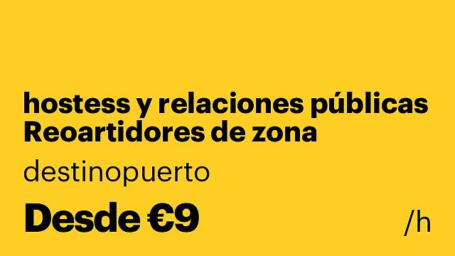 hostess y relaciones públicas Reoartidores de zona