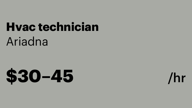Hvac technician