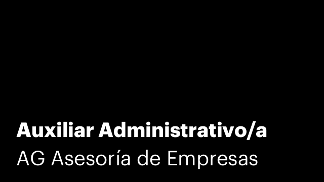 Auxiliar Administrativo/a