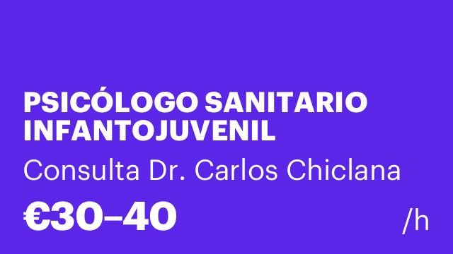 PSICÓLOGO SANITARIO INFANTOJUVENIL