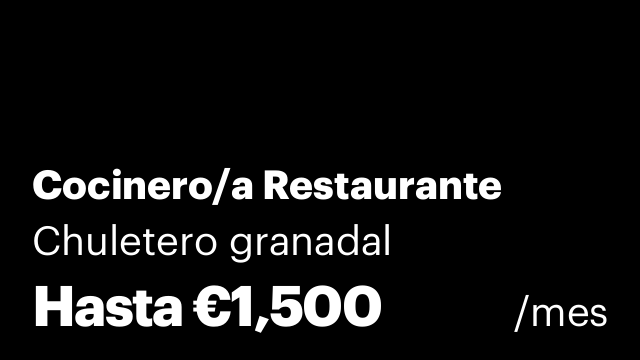 Cocinero/a Restaurante