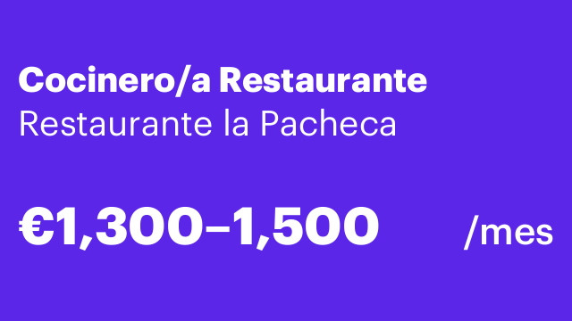 Cocinero/a Restaurante