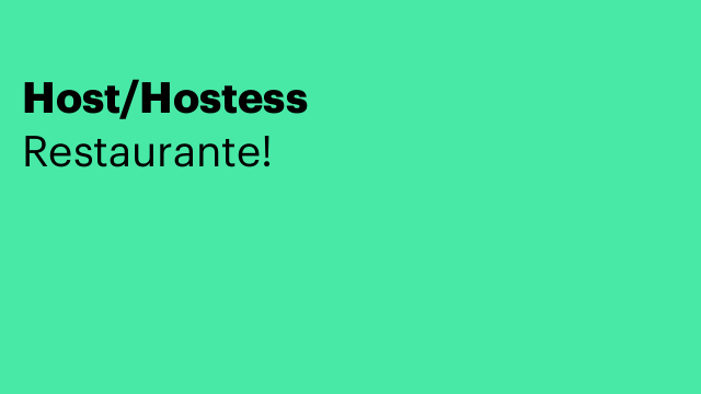 Host/Hostess