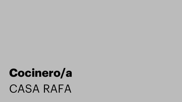 Cocinero/a
