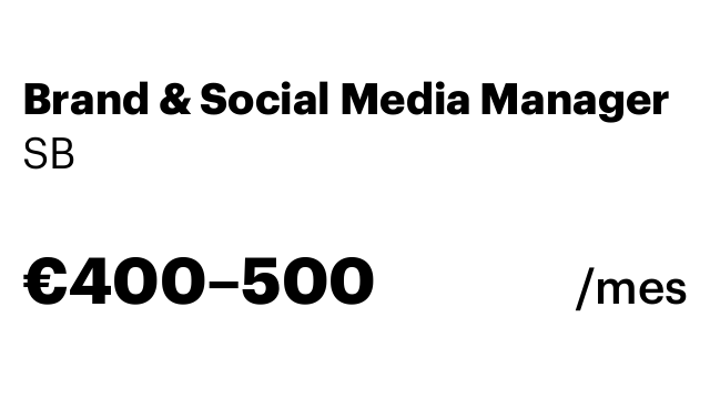 Brand & Social Media Manager