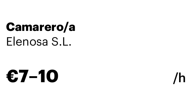 Camarero/a