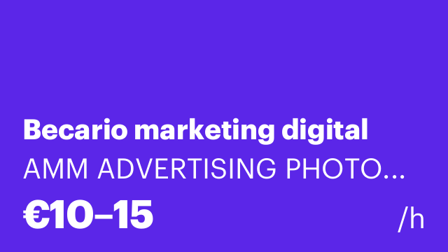 Becario marketing digital