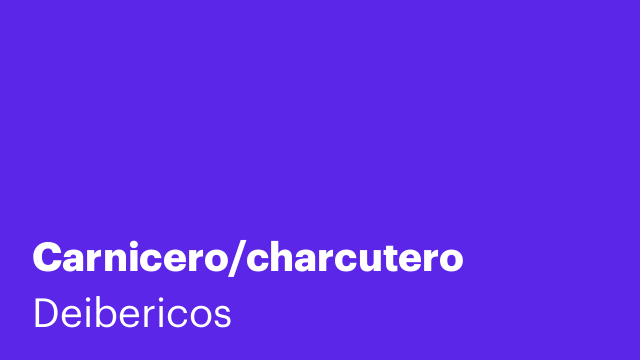 Carnicero/charcutero