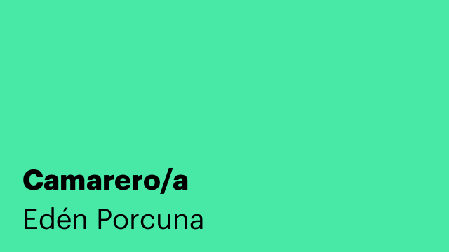 Camarero/a