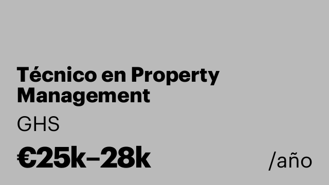 Técnico en Property Management