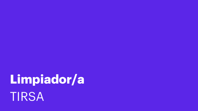 Limpiador/a
