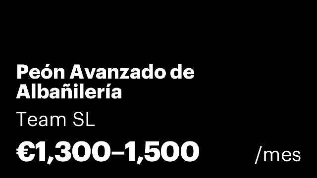 Peón Avanzado de Albañilería