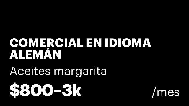 COMERCIAL EN IDIOMA ALEMÁN