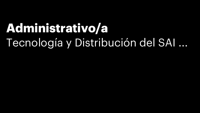 Administrativo/a