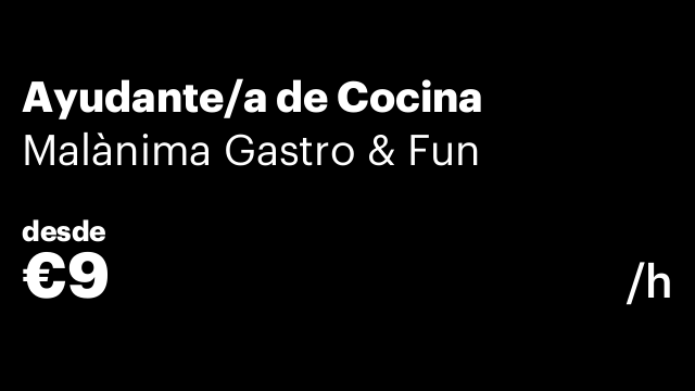 Ayudante/a de Cocina