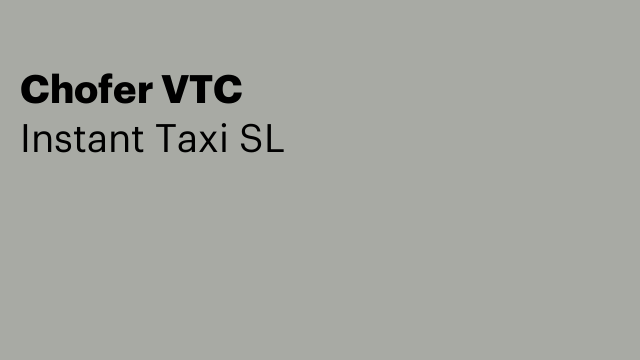 Chofer VTC
