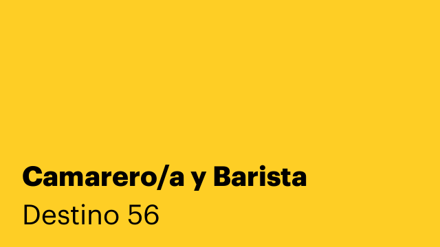 Camarero/a y Barista