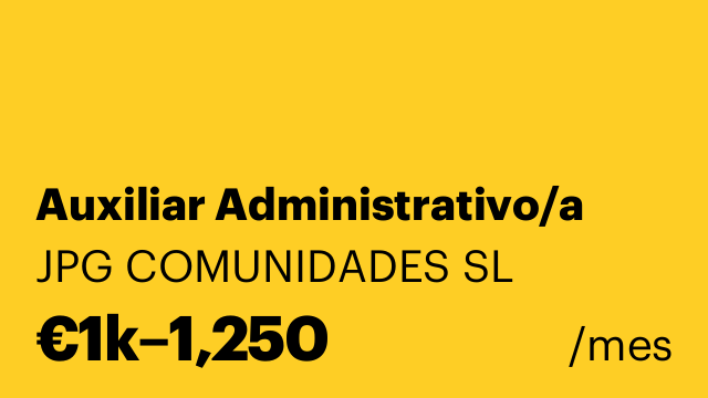 Auxiliar Administrativo/a