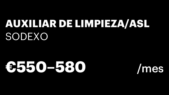 AUXILIAR DE LIMPIEZA/ASL