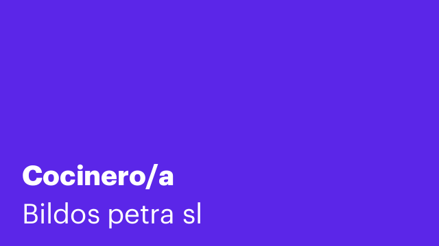 Cocinero/a