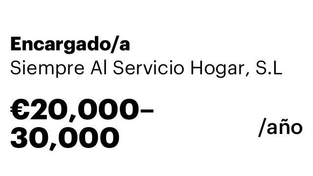 Encargado/a