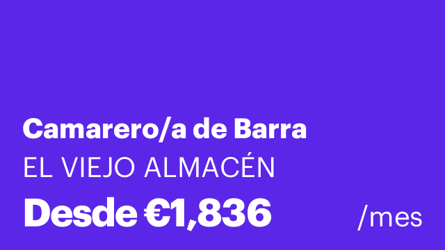 Camarero/a de Barra