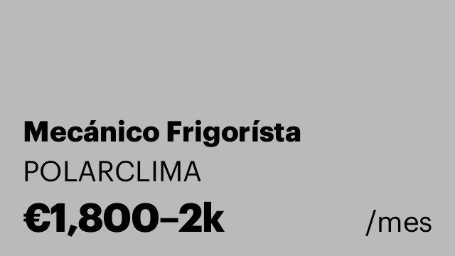 Mecánico Frigorísta