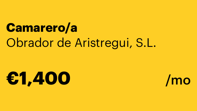 Camarero/a
