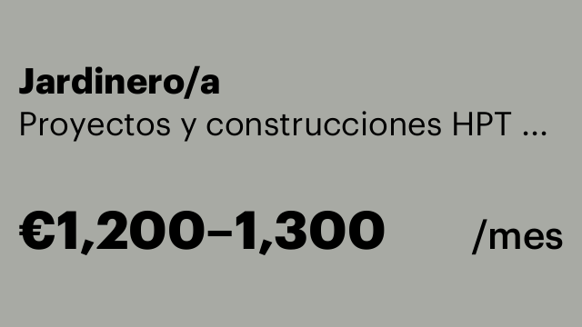 Jardinero/a