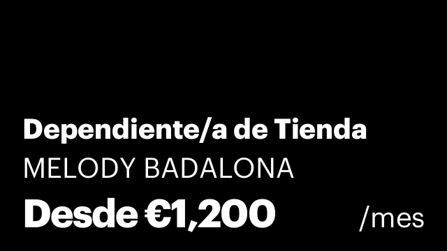 Dependiente/a de Tienda