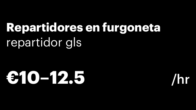 Repartidores en furgoneta