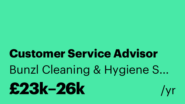 Customer Service Advisor