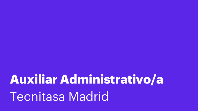 Auxiliar Administrativo/a