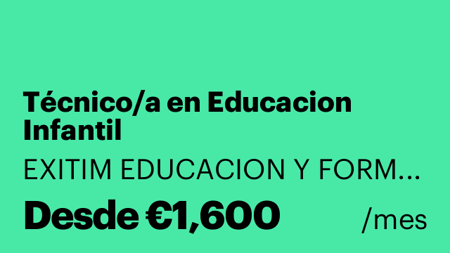 Técnico/a en Educacion Infantil