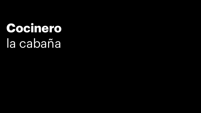 Cocinero