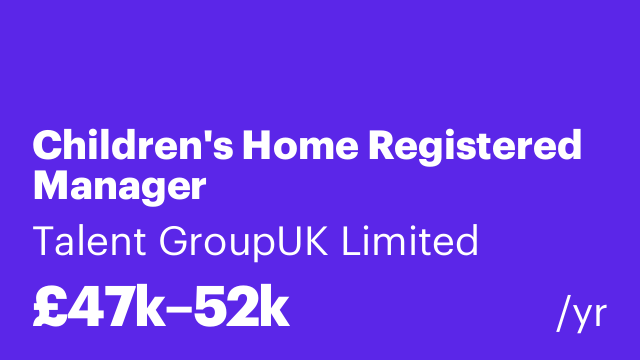 Children's Home Registered Manager