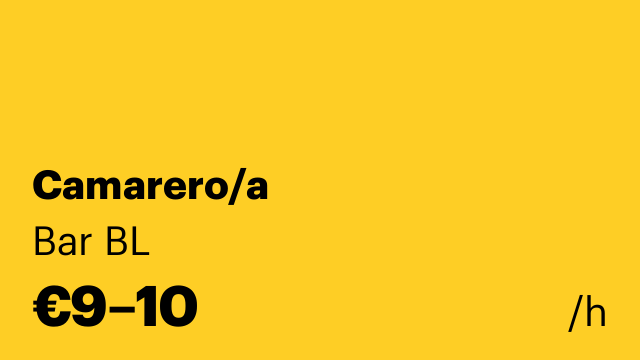 Camarero/a
