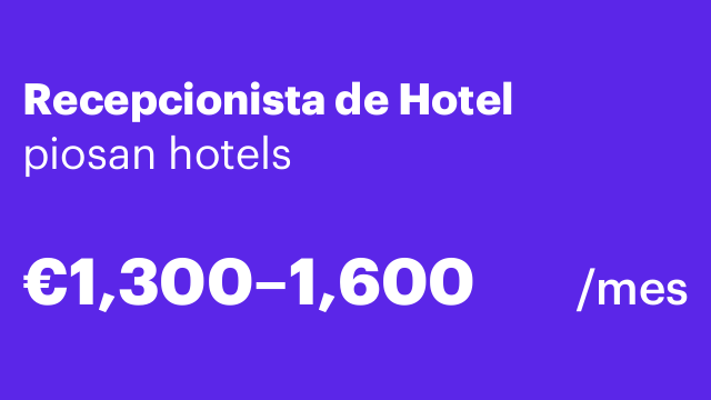 Recepcionista de Hotel