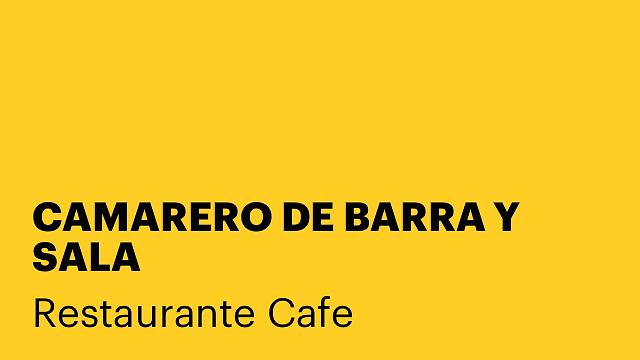 CAMARERO DE BARRA Y SALA